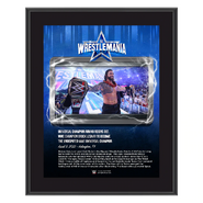 Roman Reigns WrestleMania 38 10x13 Commemorative Plaque