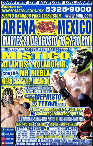 CMLL Martes Arena Mexico (August 28, 2018)
