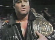 Tommy Cairo with the first version of the belt.