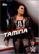 2016 WWE Divas Revolution Wrestling (Topps) Tamina 36