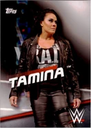 2016 WWE Divas Revolution Wrestling (Topps) Tamina (No.36)