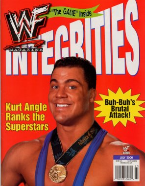 WWE Power Slam Magazine # 79 Kurt Angle WWF Wrestling Magazine Poster 