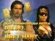 Diesel (c) v Bret Hart for the WWF World Heavyweight Championship