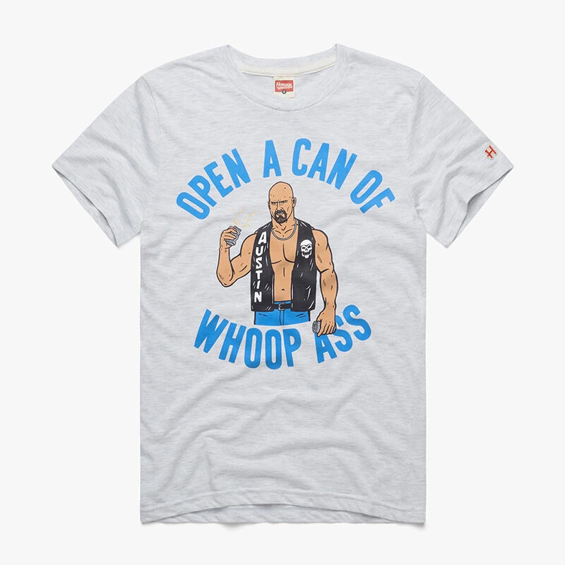 Steve Austin Open A Can Of Whoop Ass Homage T Shirt Pro Wrestling Fandom Delivering products from abroad is always free, however, your parcel may be subject to vat, customs duties or other taxes, depending on laws of the country you live in. whoop ass homage t shirt