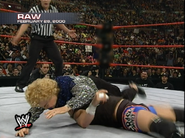 Mae Young does a splash