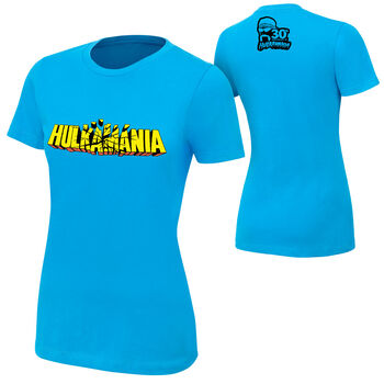 Hulk Hogan Hulkamania Blue T-Shirt women