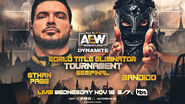 Ethan Page vs. Bandido in an AEW World Championship Eliminator Tournament 2022 Semi Final Match