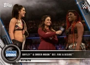 2020 WWE Women's Division Trading Cards (Topps) Bayley & Ember Moon (No.50)