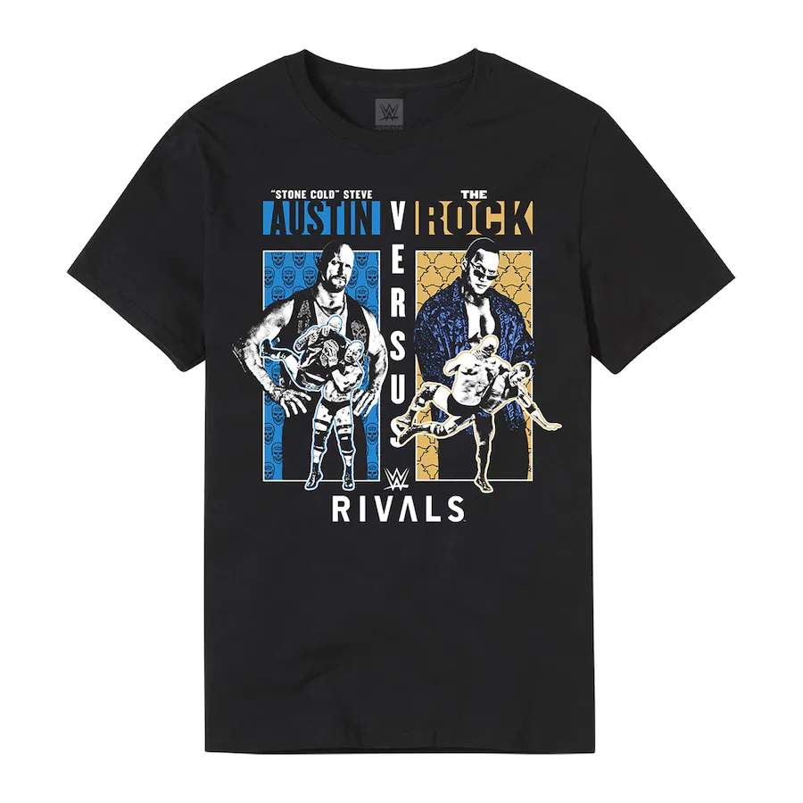 Stone Cold Steve Austin vs. The Rock Rivals T-Shirt