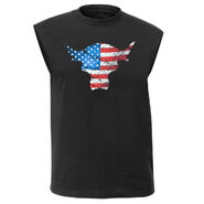 The Rock American Flag Brahma Bull Muscle T-Shirt