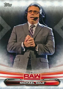 2019 WWE Raw Wrestling Cards (Topps) Michael Cole 48