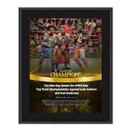 The New Day Clash of Champions 2016 10 x 13 Photo Plaque