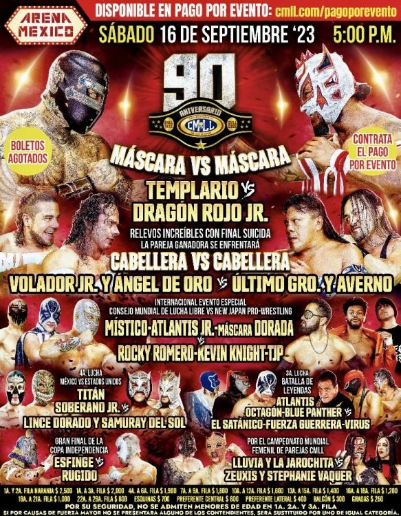 CMLL 90th Anniversary Show Pro Wrestling Fandom