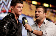 WWE Pro Cody Rhodes berated Lucky Cannon after his match. He accepted the challenge to face the NXT Rookie on next week's show.