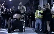Meng spears a Goldberg cut-out.