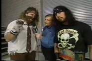 Mankind and X-Pac backstage