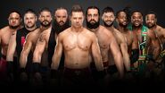 Braun Strowman vs. Finn Bálor vs. The Miz vs. Rusev vs. Bobby Roode vs. Kevin Owens vs. Kofi Kingston vs. Samoa Joe in a Money in the Bank ladder match