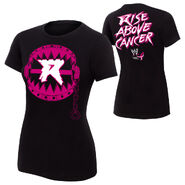 Ryback "Rise Above Cancer" Black Women's T-Shirt