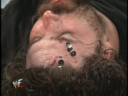 Royal Rumble 2000 Tacks on Foley's face