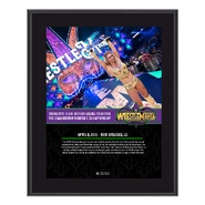 Charlotte WrestleMania 34 10 x 13 Photo Plaque