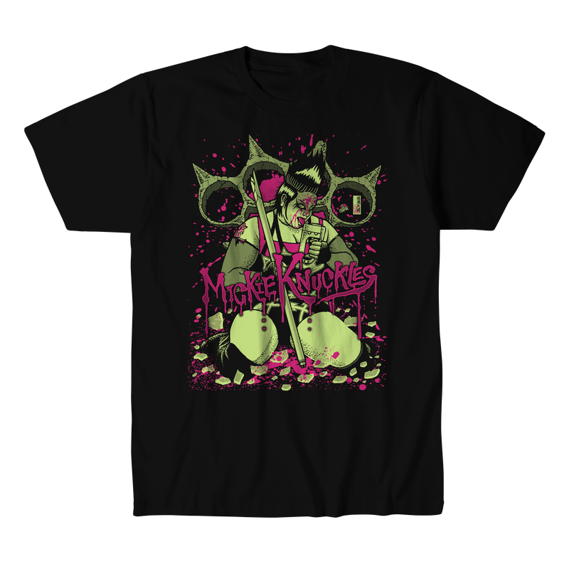 Mickie Knuckles - Brass Knuckles Shirt (Green) | Pro Wrestling | Fandom