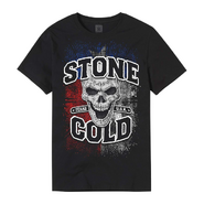 Stone Cold Steve Austin Texas Flag Skull T-Shirt