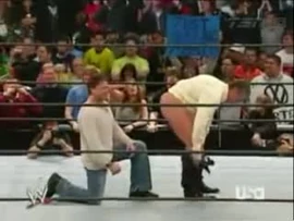 Vince completely takes off his pants for this kiss my ass club.