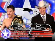 Eddie Guerrero (c) vs. John "Bradshaw" Layfield in a Texas Bullrope Match for the WWE Championship