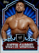 2011 Topps WWE Classic Wrestling Justin Gabriel (No.37)