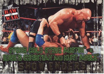 2001 WWF RAW Is War (Fleer) Stone Cold Steve Austin vs. Edge