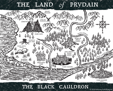 The Black Cauldron map by Alison Read