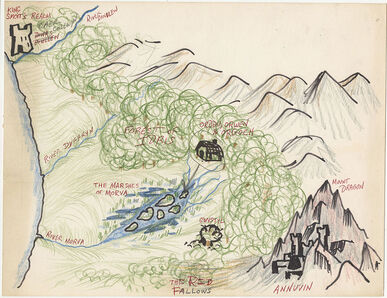 Prydain Map by Lloyd Alexander #3