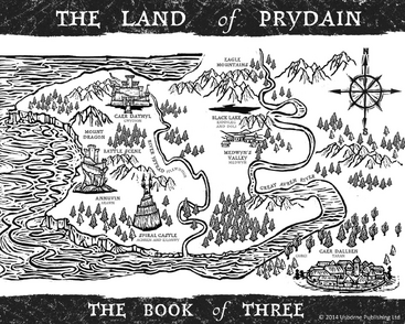 The Book of Three map by Alison Read