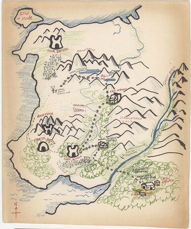 Prydain Map by Lloyd Alexander #2