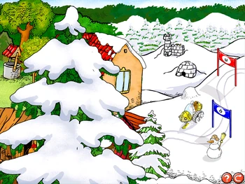 Podwórko - główne menu gry - prawa część.