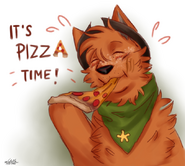 Mickey's pizza time