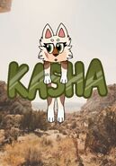 Kasha holding her name by Kama13