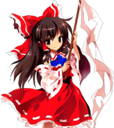 Reimu Hakurei in Helpless Masquerade.