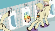 The male bathroom.