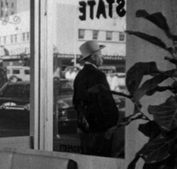 Psycho man in cowboy hat