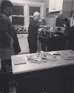 Larry cooking with Joe