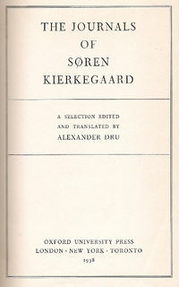 Cover journals kierkegaard