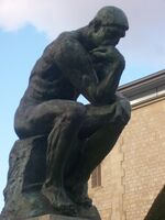 The Thinker close