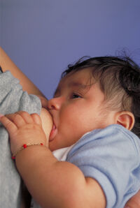 Breastfeeding infant