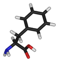 L-phenylalanine-3D-sticks