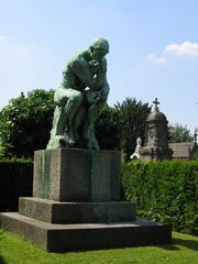 Rodin The Thinker Laeken cemetery