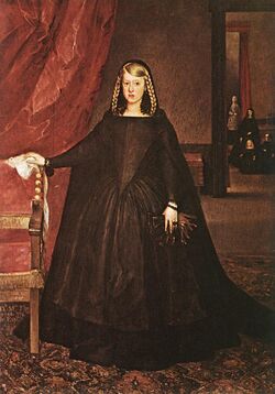 Margaret of Austria mourning 1666