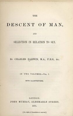 Darwin - Descent of Man (1871)