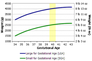 Birth weight chart