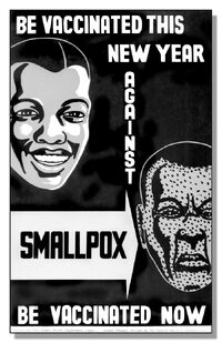 Poster for vaccination against smallpox